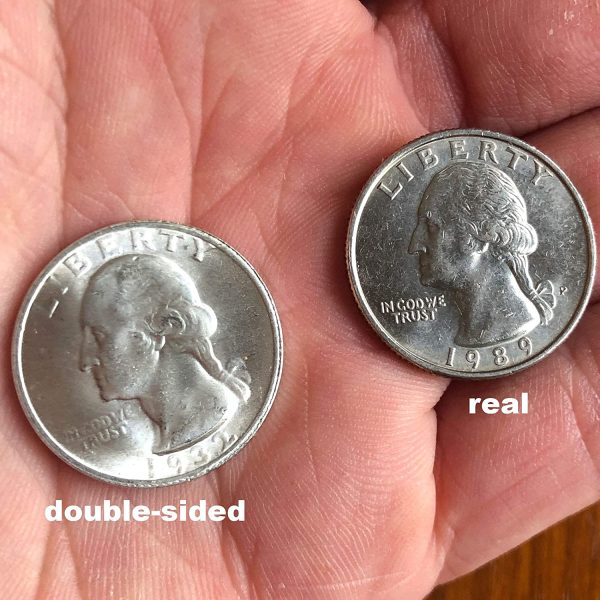 real size double sided coins